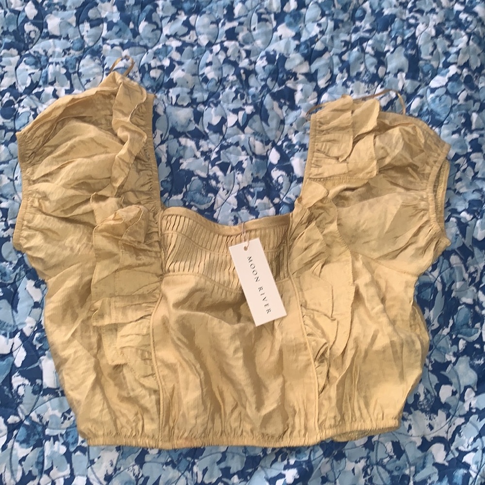 NWT! Moon River Ruffled Top - Picture 5 of 5